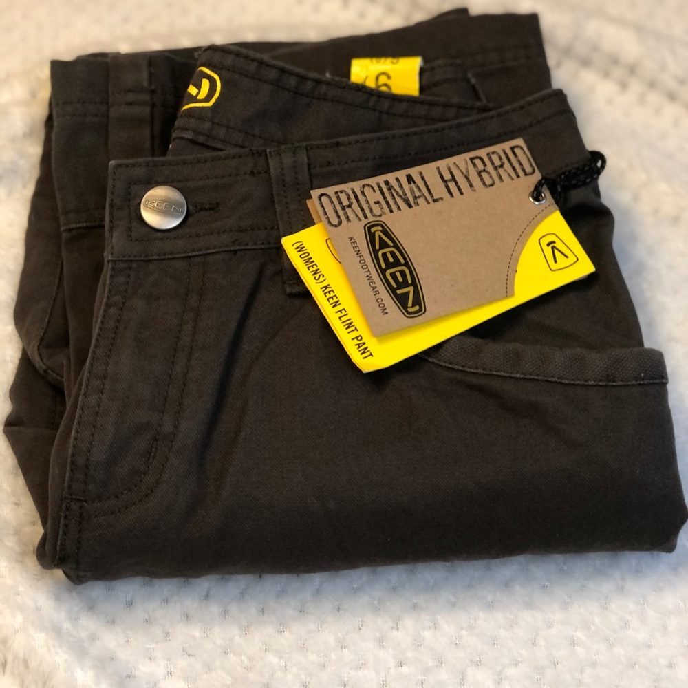 KEEN Flint Pant NWT Outdoor Hiking size 6 R Olive / Green. 💯% Cotton -Women